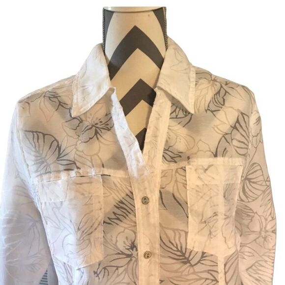 Southern Lady MEDIUM White NWT Blouse - Picture 2 of 5